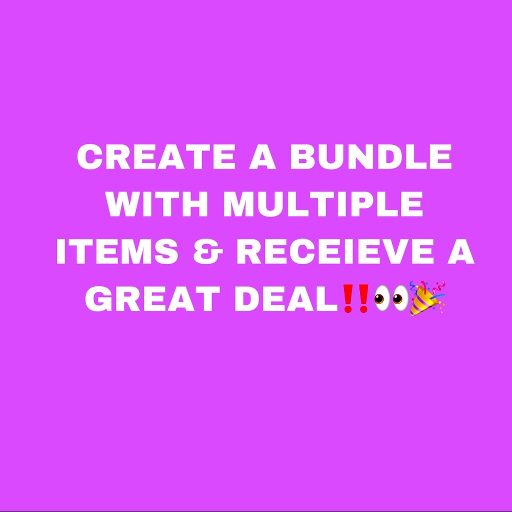 All items listed below.